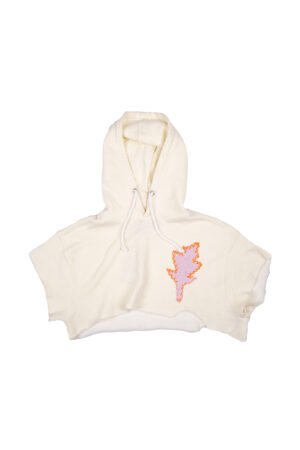 H-76 Cropped Flame Hoodie