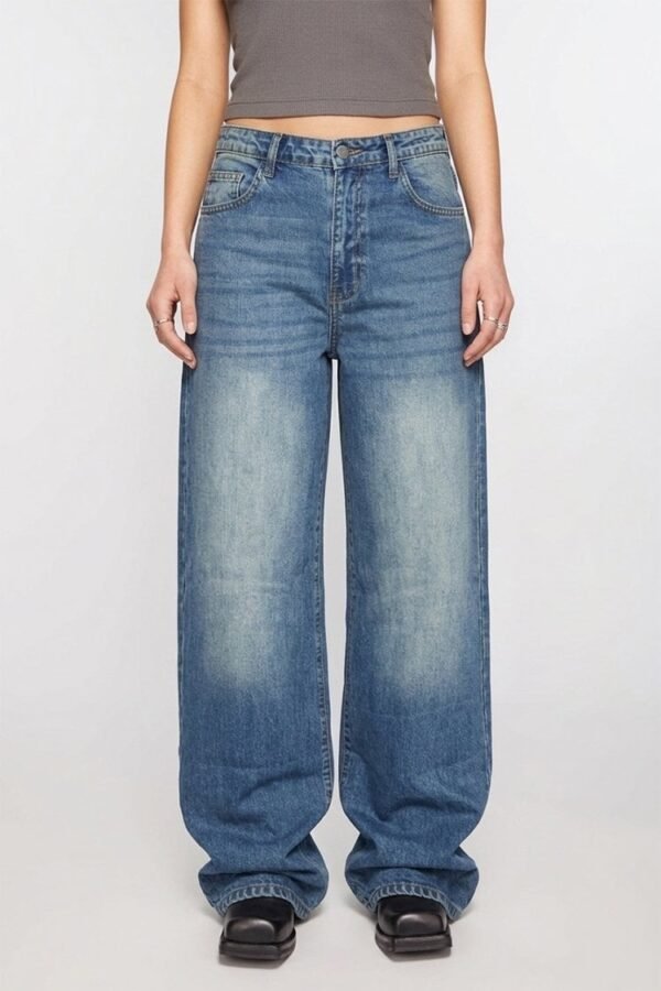 J94 Stone Wash — Wide Leg Denim