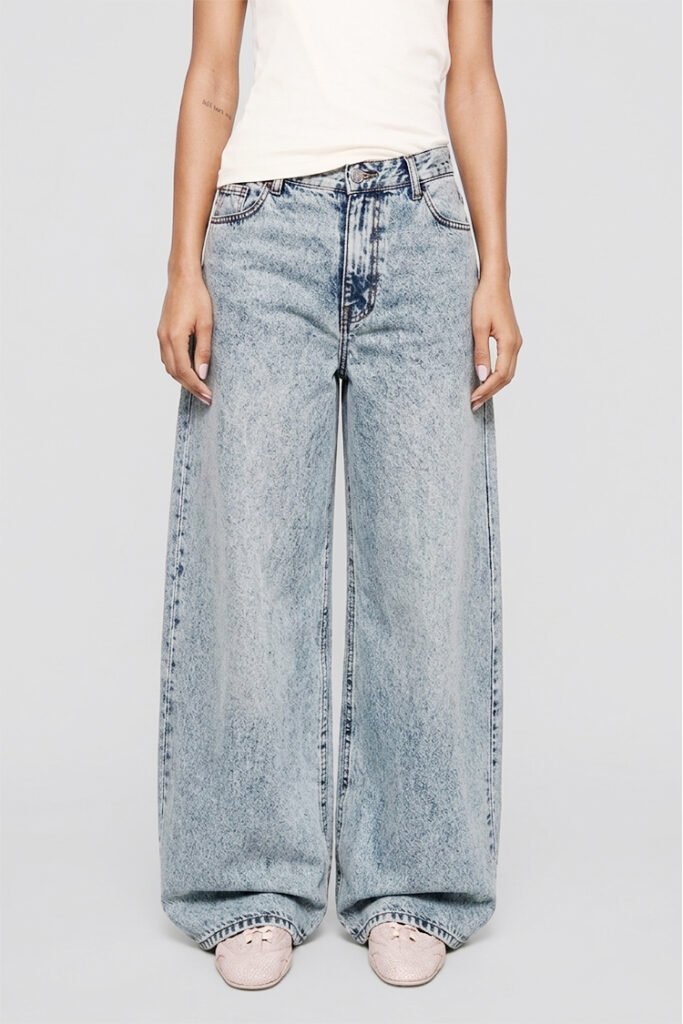 J106 Frost Acid — Oversized Wide Leg Denim