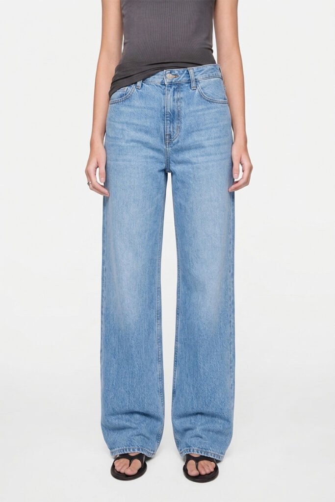 J107 Classic Wide — Mid Blue Denim
