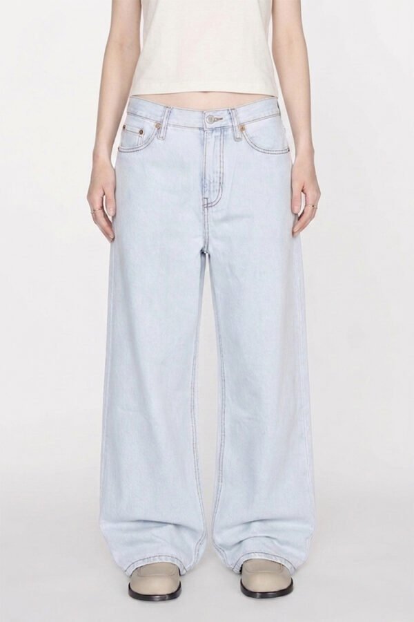 J100 Pale Wide — Bleached Denim