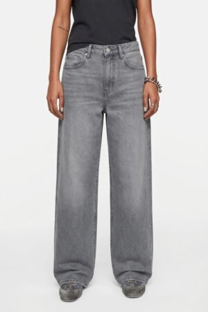 J101 Ash Wide — Grey Denim
