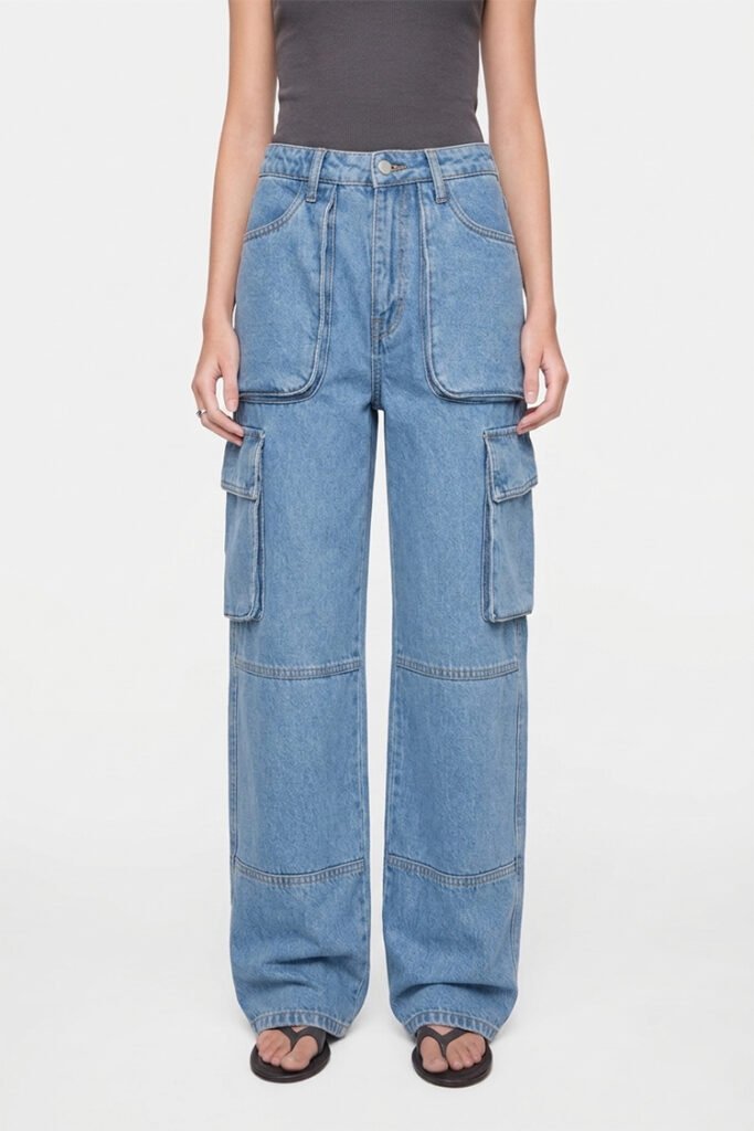 J96 Field Cargo — Wide Leg Denim